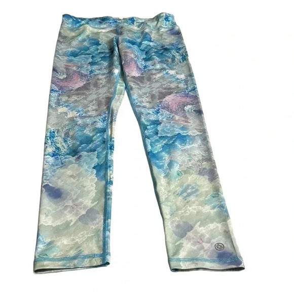 Lija Pants - NWOT LIJA colorful abstract activewear leggings.blue and pink .Reinforced seams.